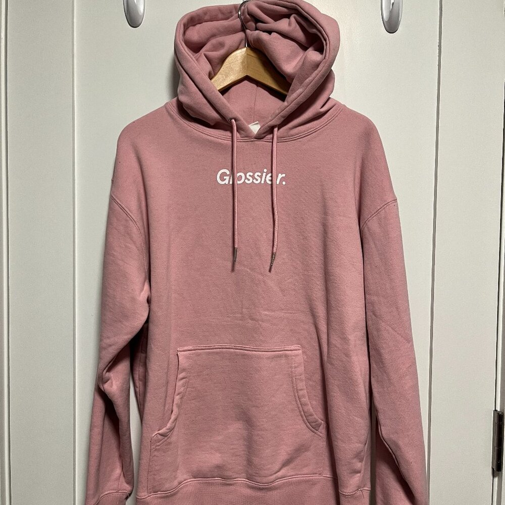 Glossier Pink Hoodie (Large)
